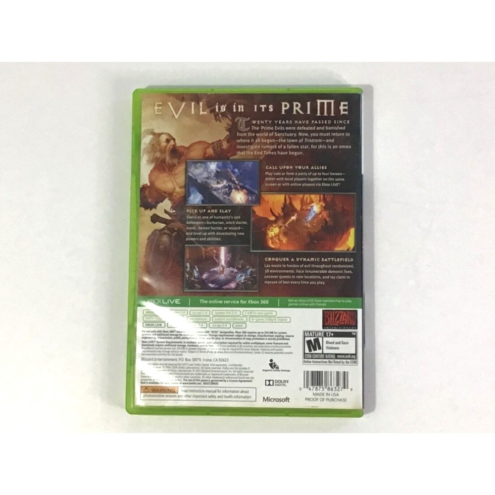 DIABLO 3 Reaper of Souls Utimate Evil Edition MS Xbox 360 Complete - Picture 2 of 4